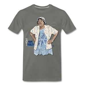 Comedian - Moms Mabley T-shirt Design by JB Rae Men's Premium T-Shirt | Spreadshirt 812 Showfor Inc. asphalt gray S 
