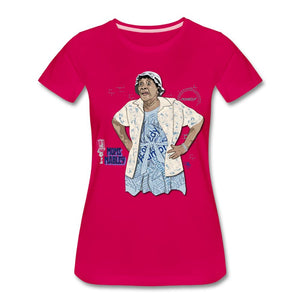 Comedian - Moms Mabley T-shirt Design by JB Rae Women’s Premium T-Shirt | Spreadshirt 813 Showfor Inc. dark pink S 