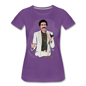 Comedian - Richard Pryor T-shirt Design by JB Rae Women’s Premium T-Shirt Showfor Inc. purple S 