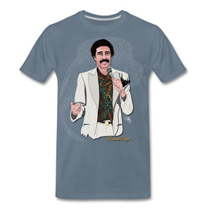 Comedian - Richard Pryor T-shirt Design by JB Rae Men's Premium T-Shirt Showfor Inc. steel blue S 