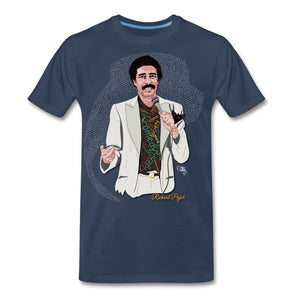 Comedian - Richard Pryor T-shirt Design by JB Rae Men's Premium T-Shirt Showfor Inc. navy S 