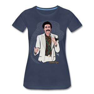 Comedian - Richard Pryor T-shirt Design by JB Rae Women’s Premium T-Shirt Showfor Inc. navy S 
