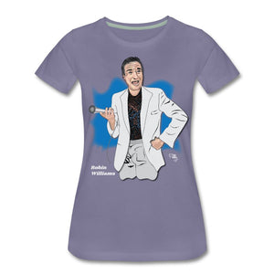 Comedian – Robin Williams T-shirt Design by JB Rae Women’s Premium T-Shirt Showfor Inc. washed violet S 
