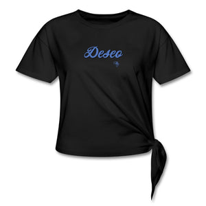 Desire 3 es T-shirt Design by JB Rae Women's Knotted T-Shirt | Spreadshirt 1404 Showfor Inc. black S 