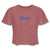 Desire 3 es T-shirt Design by JB Rae Women's Cropped T-Shirt | Bella+Canvas B8882 Showfor Inc. mauve S 