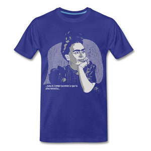 Frida Kahlo T-shirt Design by JB Rae Men's Premium T-Shirt Showfor Inc. royal blue S 