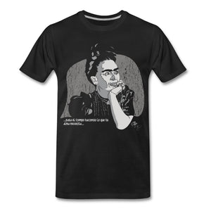 Frida Kahlo T-shirt Design by JB Rae Men's Premium T-Shirt Showfor Inc. black S 