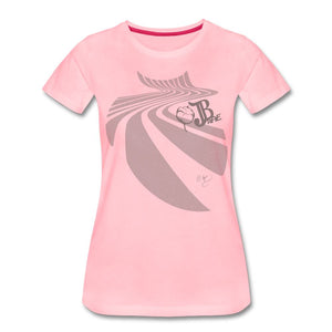 Go With The Flow - T-shirt Design by JB Rae Women’s Premium T-Shirt Showfor Inc. pink S 