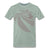 Go With The Flow - T-shirt Design by JB Rae Men's Premium T-Shirt Showfor Inc. steel green S 