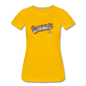 Happiness - T-shirt Design by JB Rae Women’s Premium T-Shirt | Spreadshirt 813 Showfor Inc. sun yellow S 