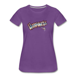 Happiness - T-shirt Design by JB Rae Women’s Premium T-Shirt | Spreadshirt 813 Showfor Inc. purple S 