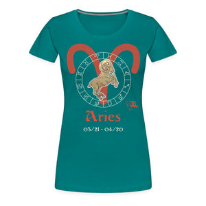 Horoscope - Aries Female Women’s Premium T-Shirt | Spreadshirt 813 SPOD 