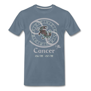Horoscope - Cancer Men's Premium T-Shirt | Spreadshirt 812 Showfor Inc. steel blue S 