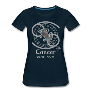 Horoscope - Cancer Women’s Premium T-Shirt | Spreadshirt 813 Showfor Inc. deep navy S 