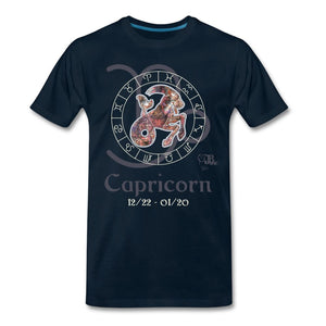 Horoscope - Capricorn Men's Premium T-Shirt | Spreadshirt 812 Showfor Inc. deep navy S 