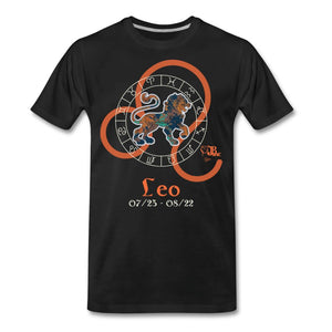 Horoscope - Leo Men's Premium T-Shirt | Spreadshirt 812 Showfor Inc. black S 