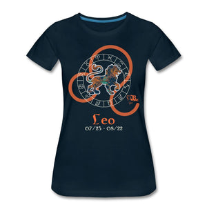 Horoscope - Leo Women’s Premium T-Shirt | Spreadshirt 813 Showfor Inc. deep navy S 