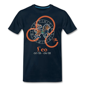 Horoscope - Leo Men's Premium T-Shirt | Spreadshirt 812 Showfor Inc. deep navy S 