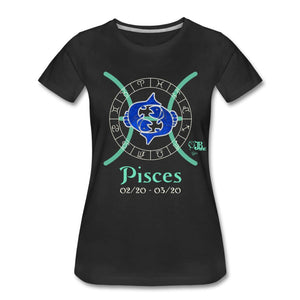 Horoscope - Pisces Women’s Premium T-Shirt | Spreadshirt 813 Showfor Inc. black S 