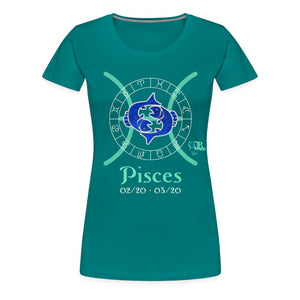 Horoscope - Pisces Female Women’s Premium T-Shirt | Spreadshirt 813 SPOD 