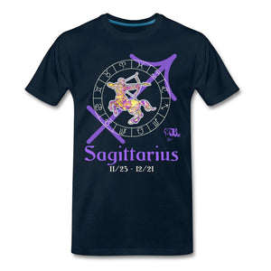 Horoscope - Sagittarius Men's Premium T-Shirt | Spreadshirt 812 Showfor Inc. deep navy S 