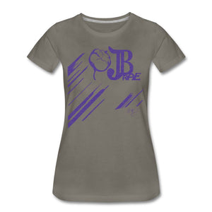 I Love The Color Purple - T-shirt Design by JB Rae Women’s Premium T-Shirt Showfor Inc. asphalt gray S 