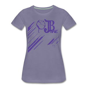 I Love The Color Purple - T-shirt Design by JB Rae Women’s Premium T-Shirt Showfor Inc. washed violet S 