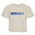 INVINCIBLE - T-shirt Design by JB Rae Women's Cropped T-Shirt | Bella+Canvas B8882 Showfor Inc. dust S 