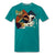 JAZZ - BUD POWELL - T-shirt Design by JB Rae Men's Premium T-Shirt Showfor Inc. teal S 