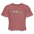 Love - Five - T-shirt Design by JB Rae Women's Cropped T-Shirt | Bella+Canvas B8882 Showfor Inc. mauve S 