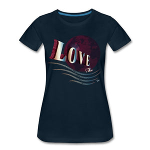 Love - Four - T-shirt Design by JB Rae Women’s Premium T-Shirt | Spreadshirt 813 Showfor Inc. deep navy S 
