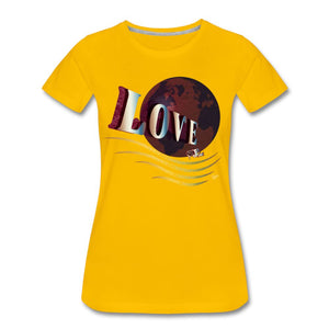 Love - Four - T-shirt Design by JB Rae Women’s Premium T-Shirt | Spreadshirt 813 Showfor Inc. sun yellow S 