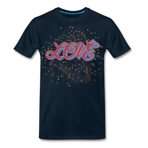 Love - One - T-shirt Design by JB Rae Men's Premium T-Shirt | Spreadshirt 812 Showfor Inc. deep navy S 