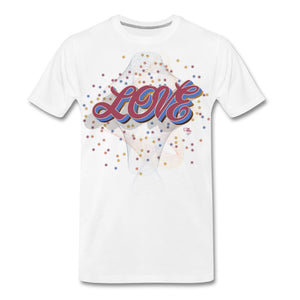 Love - One - T-shirt Design by JB Rae Men's Premium T-Shirt | Spreadshirt 812 Showfor Inc. white S 