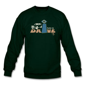 Love To Drive Unisex Crewneck Sweatshirt | Gildan 18000 Showfor Inc. forest green S 