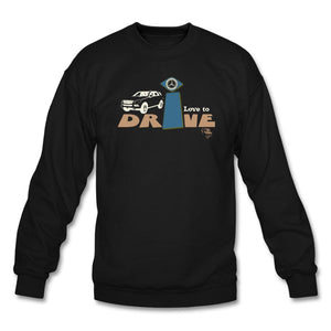 Love To Drive Unisex Crewneck Sweatshirt | Gildan 18000 Showfor Inc. black S 