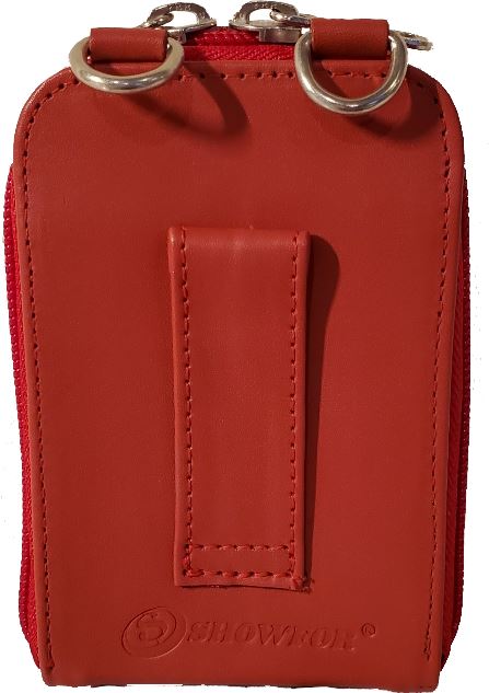 Elegante estuche de cuero rojo para Winners Bank: un accesorio esencial con estilo