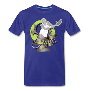 Tennis - Awesome - T-shirt Design by JB Rae Men's Premium T-Shirt Showfor Inc. royal blue S 