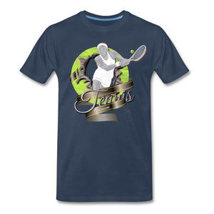 Tennis - Awesome - T-shirt Design by JB Rae Men's Premium T-Shirt Showfor Inc. navy S 
