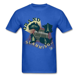 Tennis - Grand Slam - T-shirt Design by JB Rae Gildan Ultra Cotton Adult T-Shirt Showfor Inc. royal blue S 