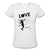 Tennis - Love - T-shirt Design by JB Rae Women's V-Neck T-Shirt Showfor Inc. white S 