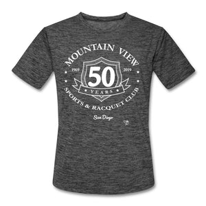 Tennis - MVSRC One - T-shirt Design by JB Rae Men’s Moisture Wicking Performance T-Shirt Showfor Inc. dark heather gray S 