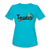 Tennis - Three - T-shirt Design by JB Rae Women's Moisture Wicking Performance T-Shirt | SanMar LST350 Showfor Inc. turquoise S 