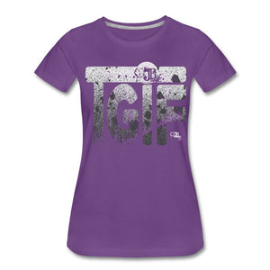 TGIF One Women’s Premium T-Shirt | Spreadshirt 813 Showfor Inc. purple S 