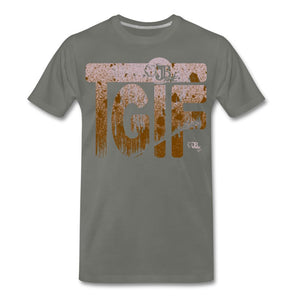 TGIF Two Men's Premium T-Shirt | Spreadshirt 812 Showfor Inc. asphalt gray S 