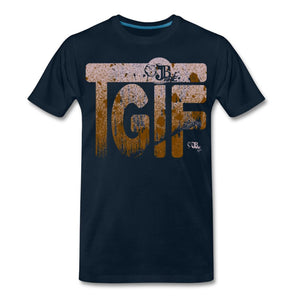 TGIF Two Men's Premium T-Shirt | Spreadshirt 812 Showfor Inc. deep navy S 