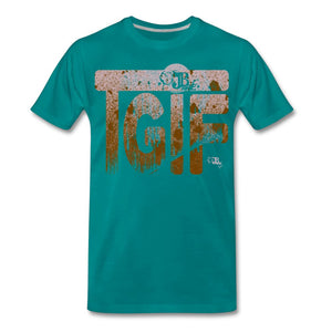 TGIF Two Men's Premium T-Shirt | Spreadshirt 812 Showfor Inc. teal S 