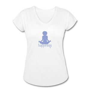 WORKOUT 3 Women's Tri-Blend V-Neck T-Shirt | TSC 6750VL Showfor Inc. white S 
