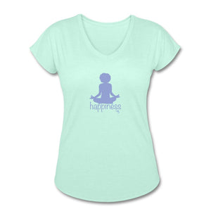 WORKOUT 3 Women's Tri-Blend V-Neck T-Shirt | TSC 6750VL Showfor Inc. mint S 