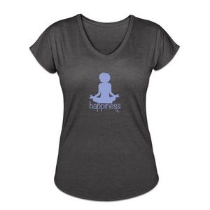 WORKOUT 3 Women's Tri-Blend V-Neck T-Shirt | TSC 6750VL Showfor Inc. deep heather S 